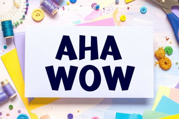 Aha Wow: The Perfect Creative Font for Whimsical Branding Projects