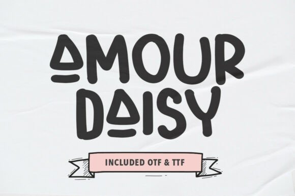 Amour Daisy: The Whimsical Display Typeface for Bold Campaigns
