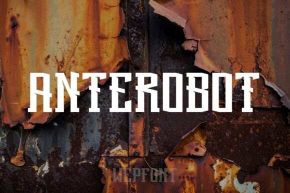 Anterobot Typeface: The Futuristic Font for Bold Campaigns