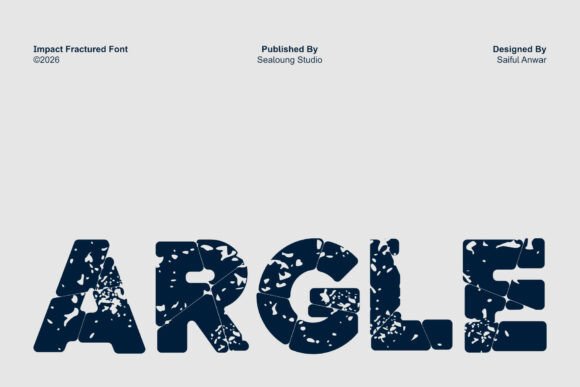 Argle: The Bold Distressed Display Font for Handmade Brands