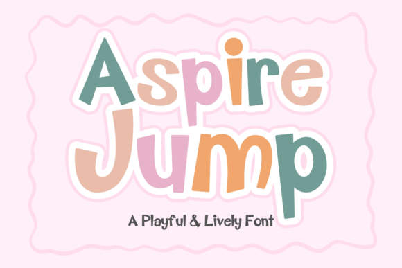 Aspire Jump: A Playful Display Font for Handmade Creators