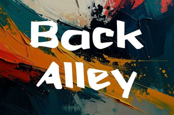 Back Alley: A Raw Display Font for Bold Maker Brands