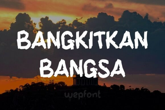 Bangkitkan Bangsa: The Bold Display Font for Strong Business Branding