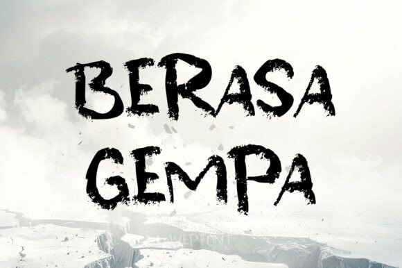 Berasa Gempa: The Raw Display Font for Bold Editorial Design