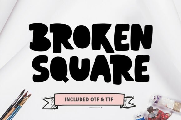 Broken Square: The Bold Display Font That Transforms Small Business Branding