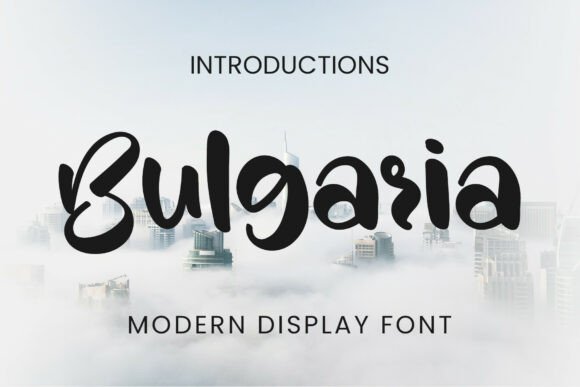 Bulgaria: A Modern Display Font for Cozy Digital Creativity