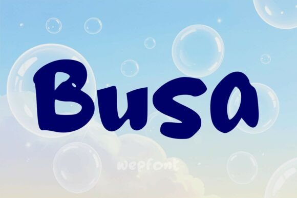 Busa: A Playful Display Font for Modern Editorial Design