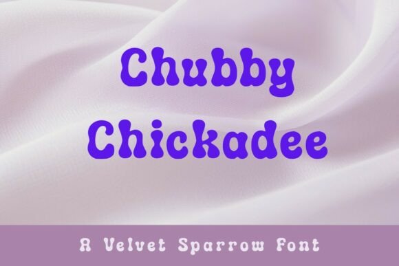 Chubby Chickadee: A Playful Display Font for Handmade Brands