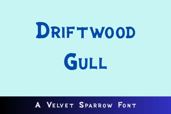 Driftwood Gull: A Relaxed Display Typeface for Coastal Editorial Design