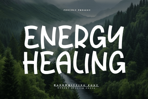 Energy Healing: A Friendly Display Font for Editorial Design