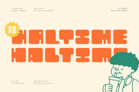 Haltime: The Bold Retro Display Font for Modern Branding