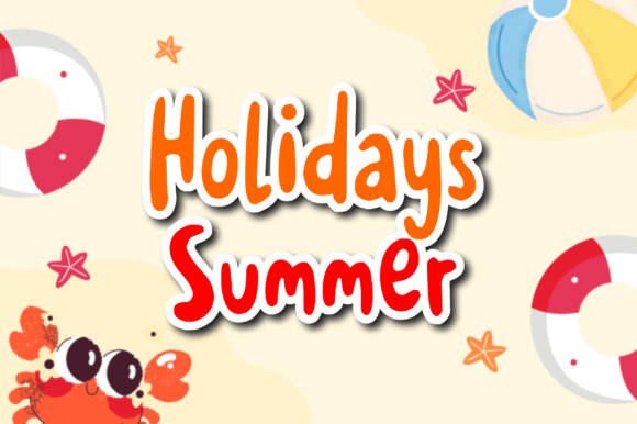 Holidays Summer: The Perfect Handwritten Display Font for Summer Crafts