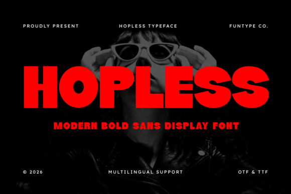 Hopless: The Bold Display Font for High-Impact Web Design