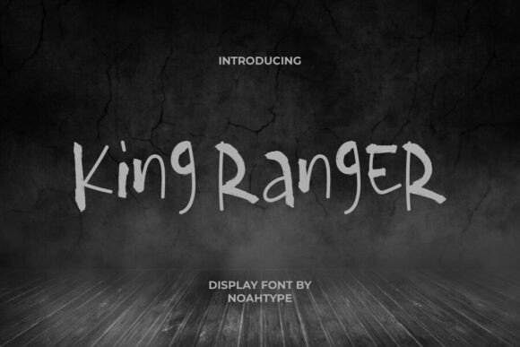 King Ranger: The Mysterious Brush Display Font for Editorial Design