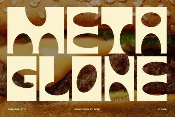 Meta Glone: The Bold Display Font for Memorable Food Branding
