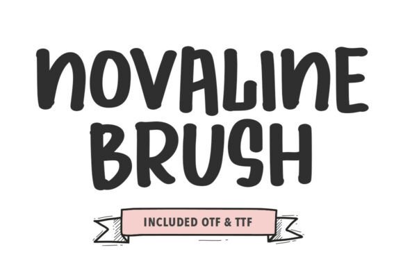 Novaline Brush: The Ultimate Display Font for Bold Projects