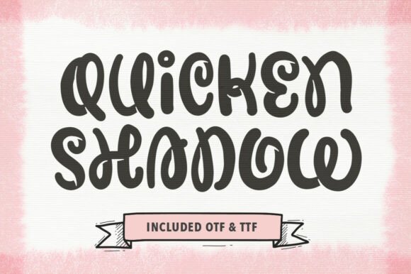Quicken Shadow: The Artistic Display Font for Bold Branding