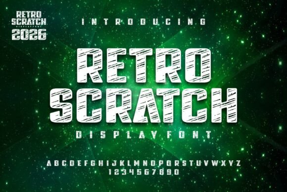 Retro Scratch: The Display Font for Raw Digital Branding