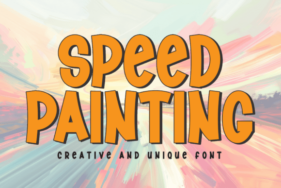 Speed Painting: The Display Font for Warm Campaigns