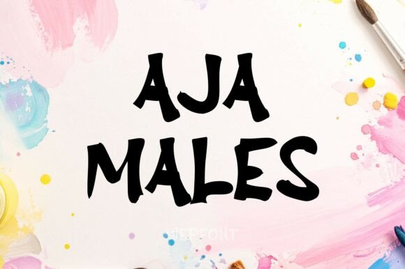 Upgrade Your Brand Identity with Aja Males Typeface