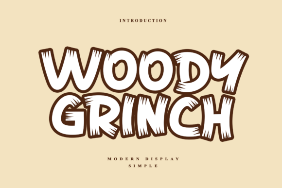 Woody Grinch: A Bold Display Font for Modern Web Design